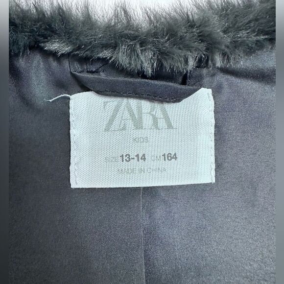 ZARA‎ Faux Fur Vest, GIRLS SIZE 13-14 - Picture 12 of 12